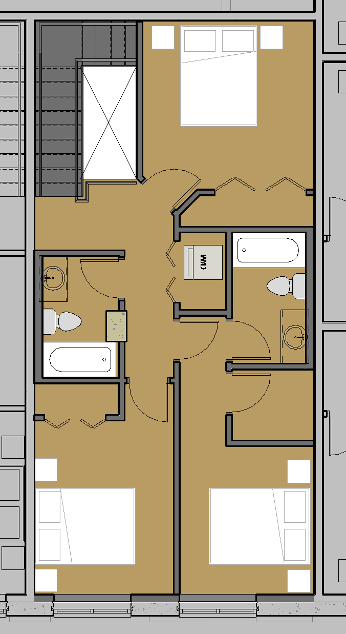 Plan C1 Upper Floor - plan