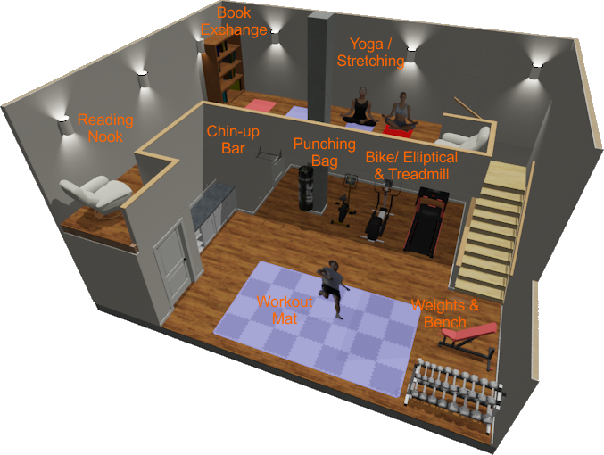 Common Room Rendering - plan
