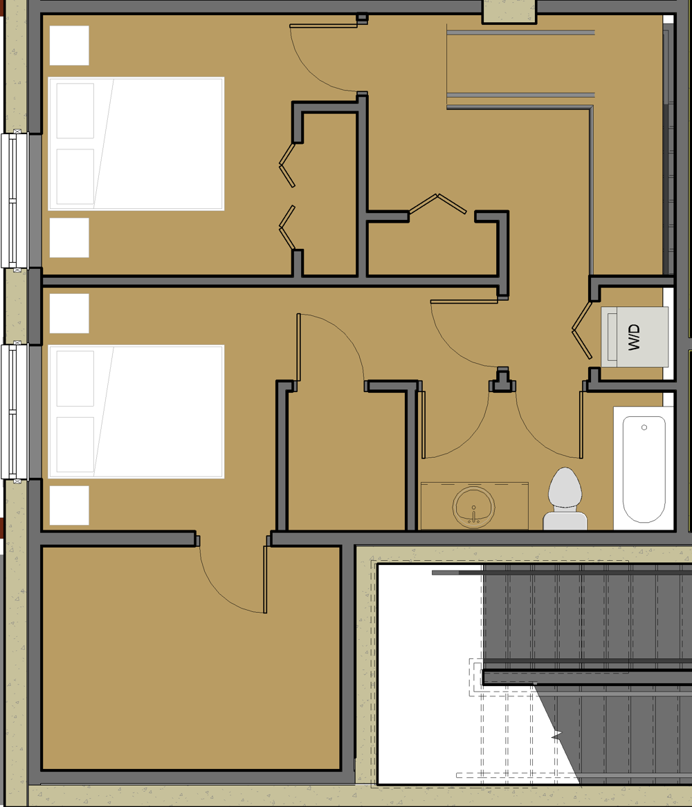 Plan E2 Upper Floor - plan
